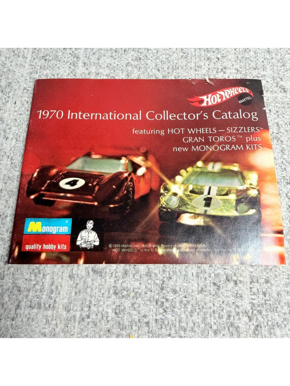 Vintage 1970 Mattel Hot Wheels International Collector’s Catalog Sizzlers